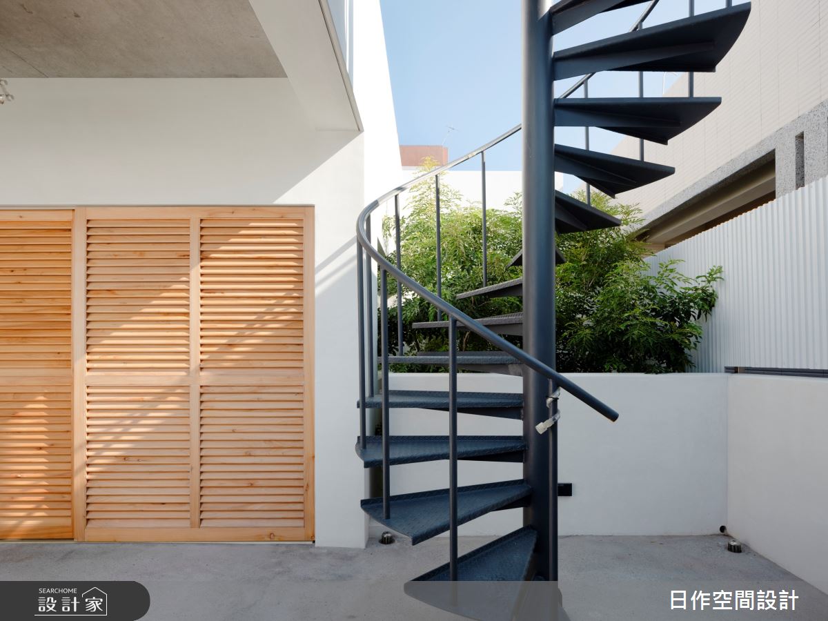 70坪毛胚屋＿現代風樓梯案例圖片＿日作空間設計有限公司＿日作_71之57