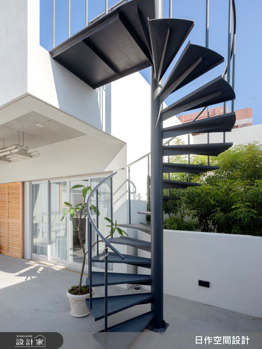 70坪毛胚屋＿現代風樓梯案例圖片＿日作空間設計有限公司＿日作_71之58