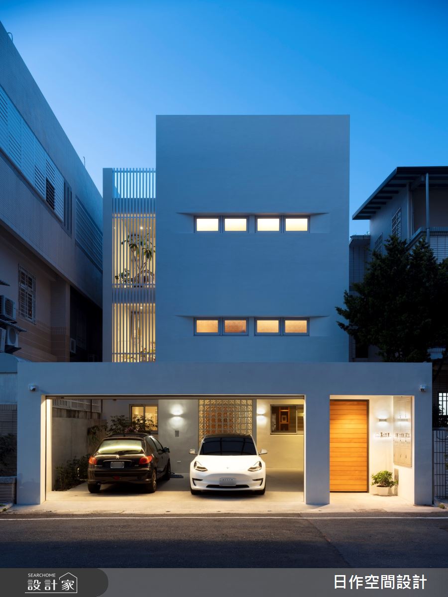 70坪毛胚屋＿現代風玄關車庫案例圖片＿日作空間設計有限公司＿日作_71之63