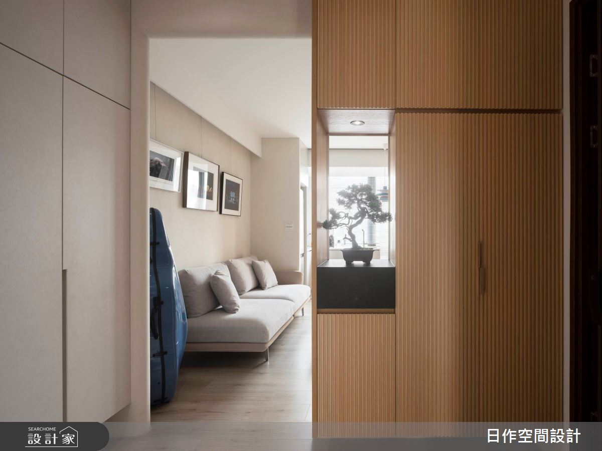 預售屋＿北歐風玄關客廳案例圖片＿日作空間設計有限公司＿日作_74之1
