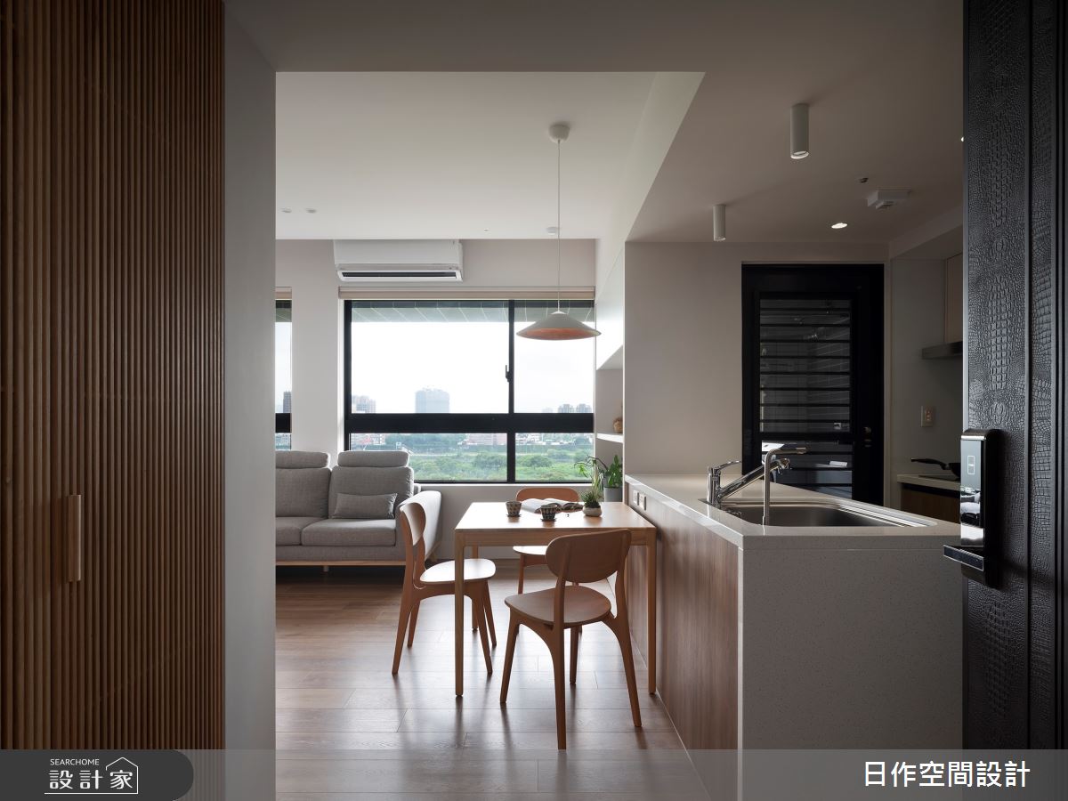 18坪預售屋＿日式無印風客廳餐廳廚房中島案例圖片＿日作空間設計有限公司＿日作_76之6