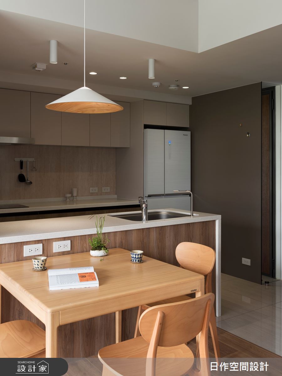 18坪預售屋＿日式無印風餐廳廚房中島案例圖片＿日作空間設計有限公司＿日作_76之14