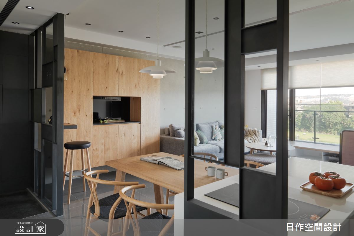 新成屋(5年以下)＿日式無印風客廳餐廳吧檯中島案例圖片＿日作空間設計有限公司＿日作_77之7