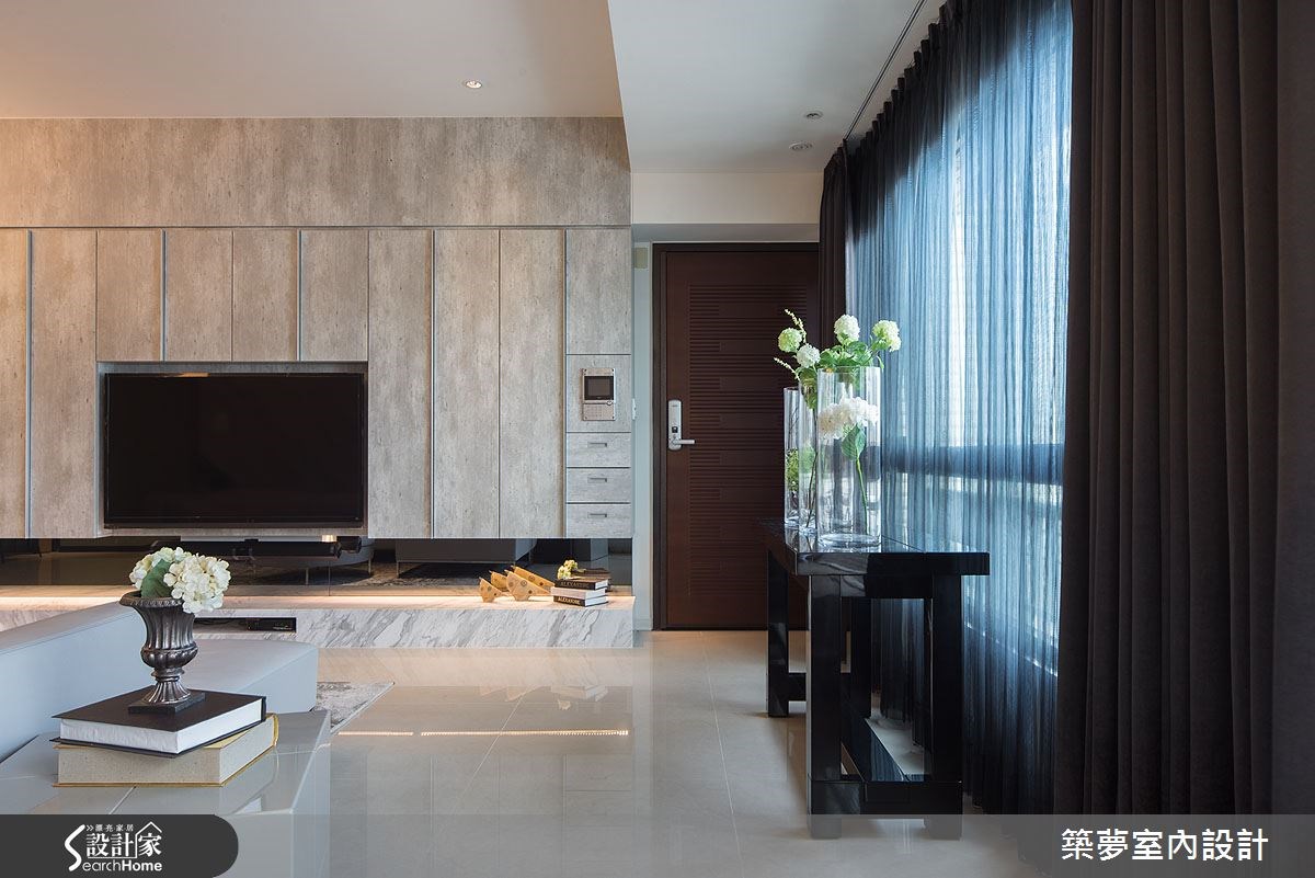 45坪新成屋(5年以下)＿人文禪風客廳案例圖片＿築夢室內設計＿築夢_02之4