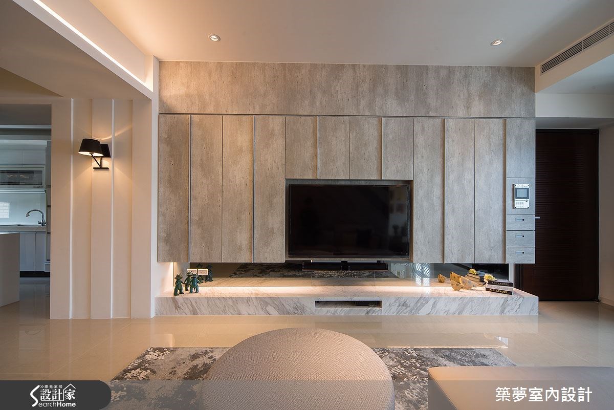 45坪新成屋(5年以下)＿人文禪風客廳案例圖片＿築夢室內設計＿築夢_02之5