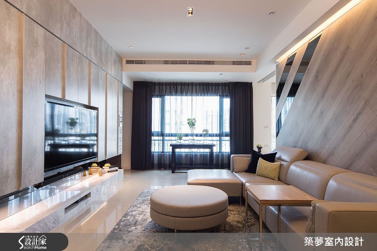 45坪新成屋(5年以下)＿人文禪風客廳案例圖片＿築夢室內設計＿築夢_02之7