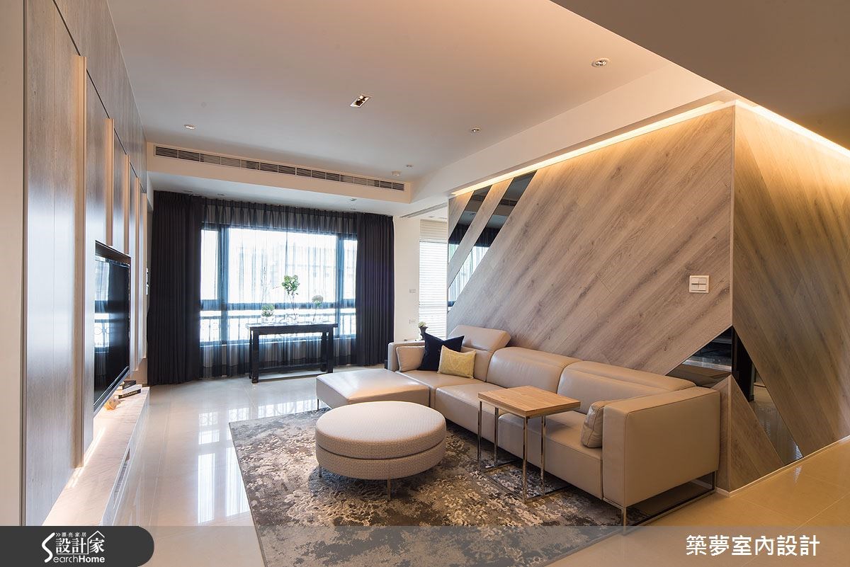 45坪新成屋(5年以下)＿人文禪風客廳案例圖片＿築夢室內設計＿築夢_02之8