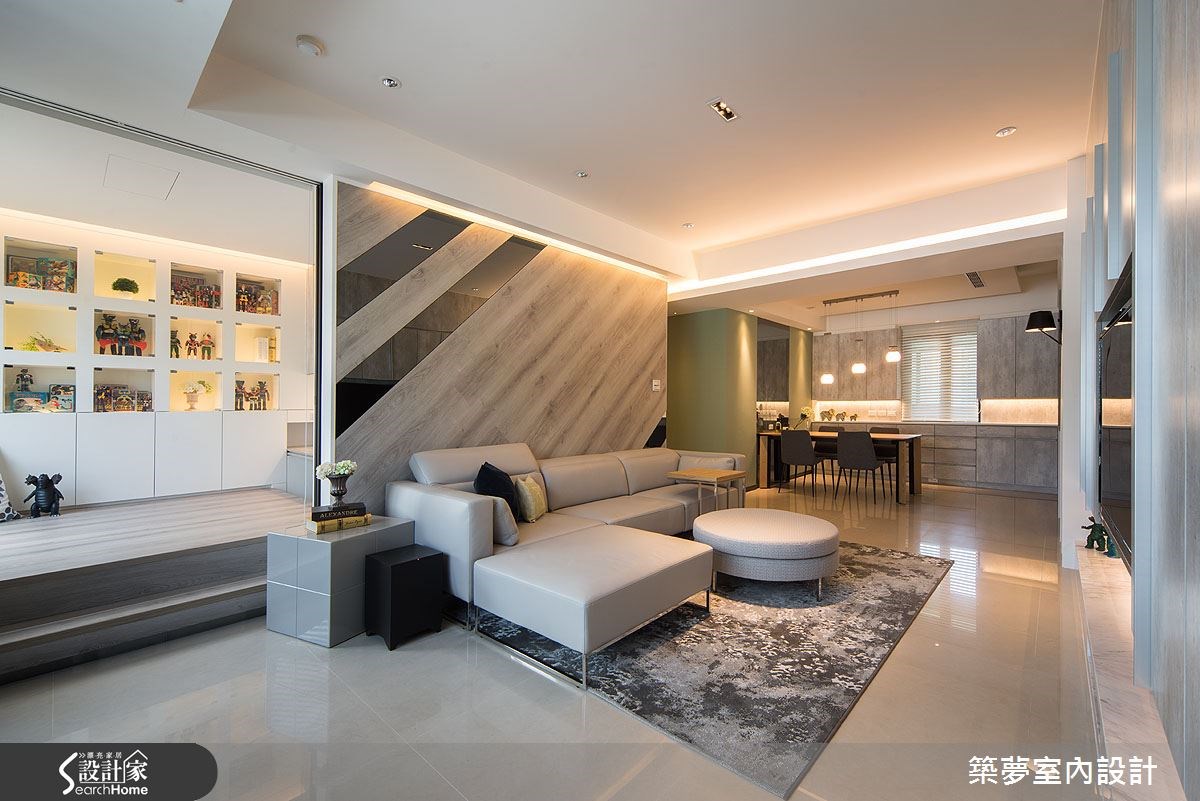 45坪新成屋(5年以下)＿人文禪風客廳餐廳案例圖片＿築夢室內設計＿築夢_02之12