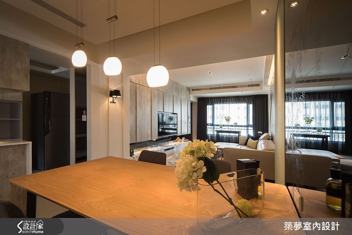 45坪新成屋(5年以下)＿人文禪風客廳餐廳案例圖片＿築夢室內設計＿築夢_02之19