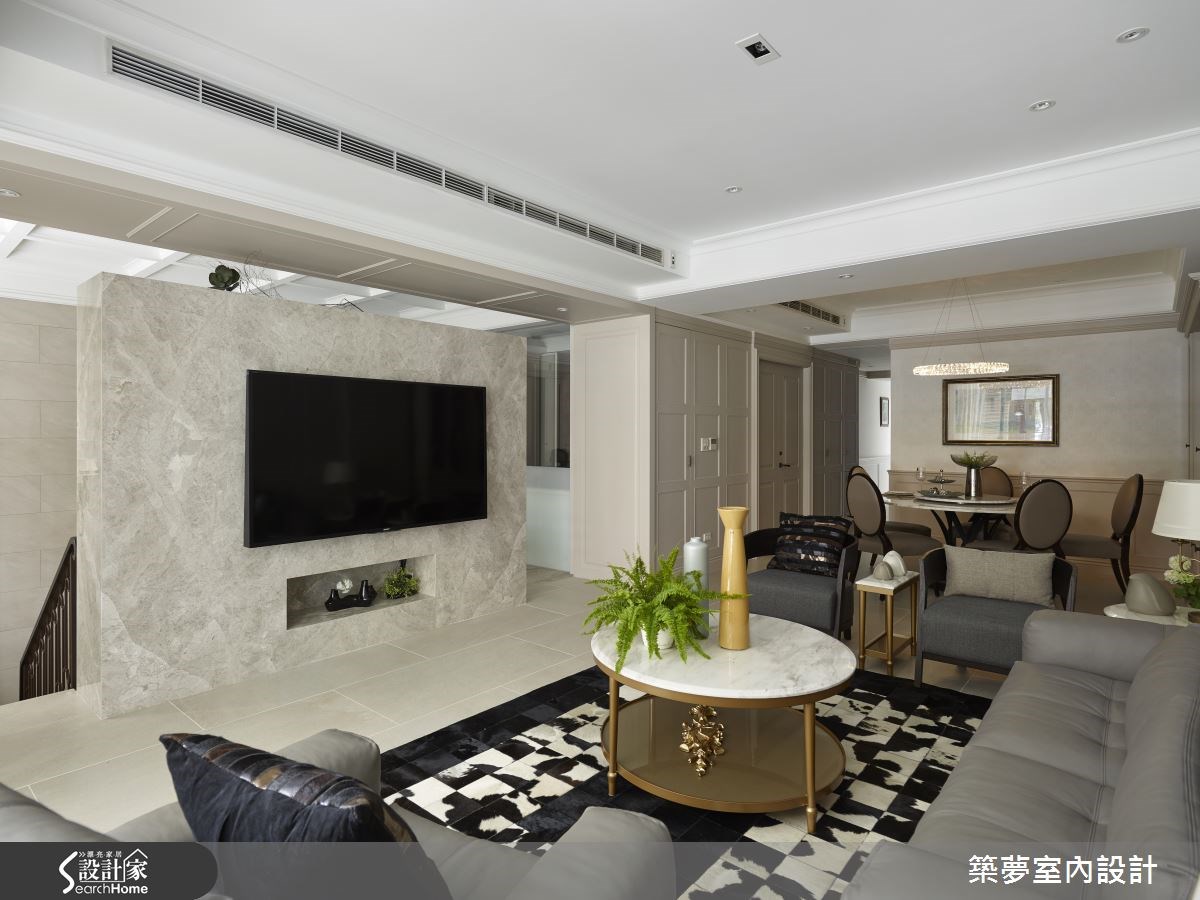 80坪老屋(16~30年)＿新古典客廳案例圖片＿築夢室內設計＿築夢_03之8