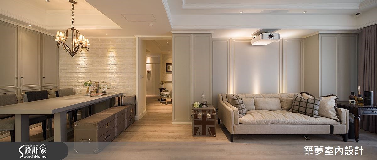 40坪老屋(16~30年)＿新古典客廳餐廳案例圖片＿築夢室內設計＿築夢_04之1