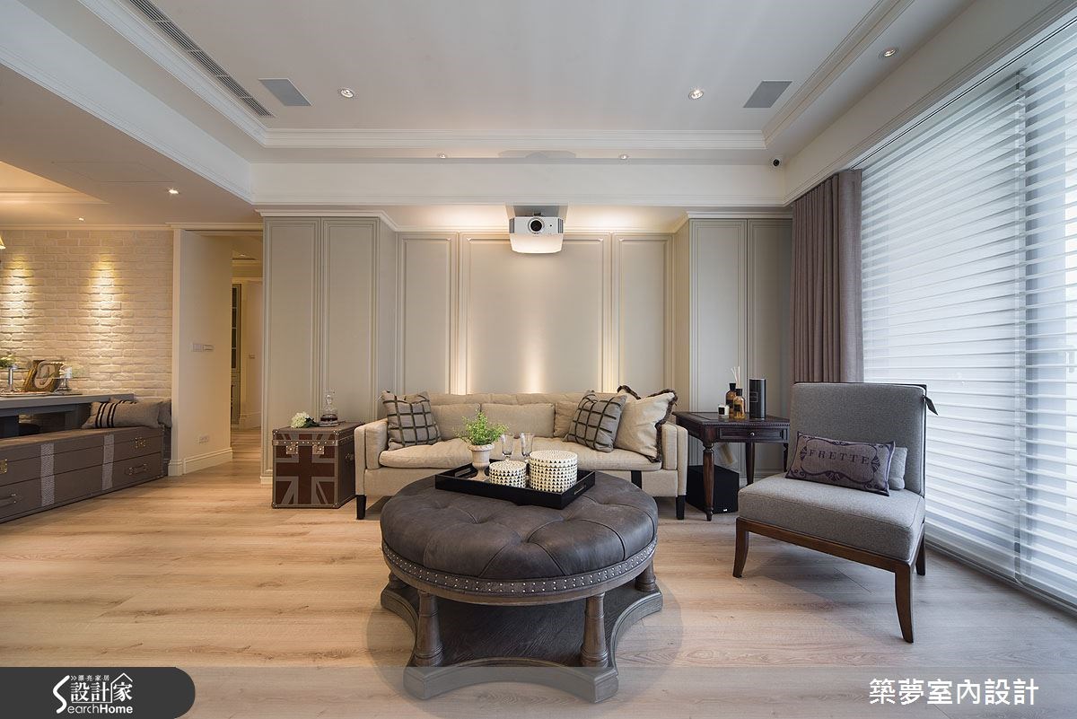 40坪老屋(16~30年)＿新古典客廳案例圖片＿築夢室內設計＿築夢_04之10