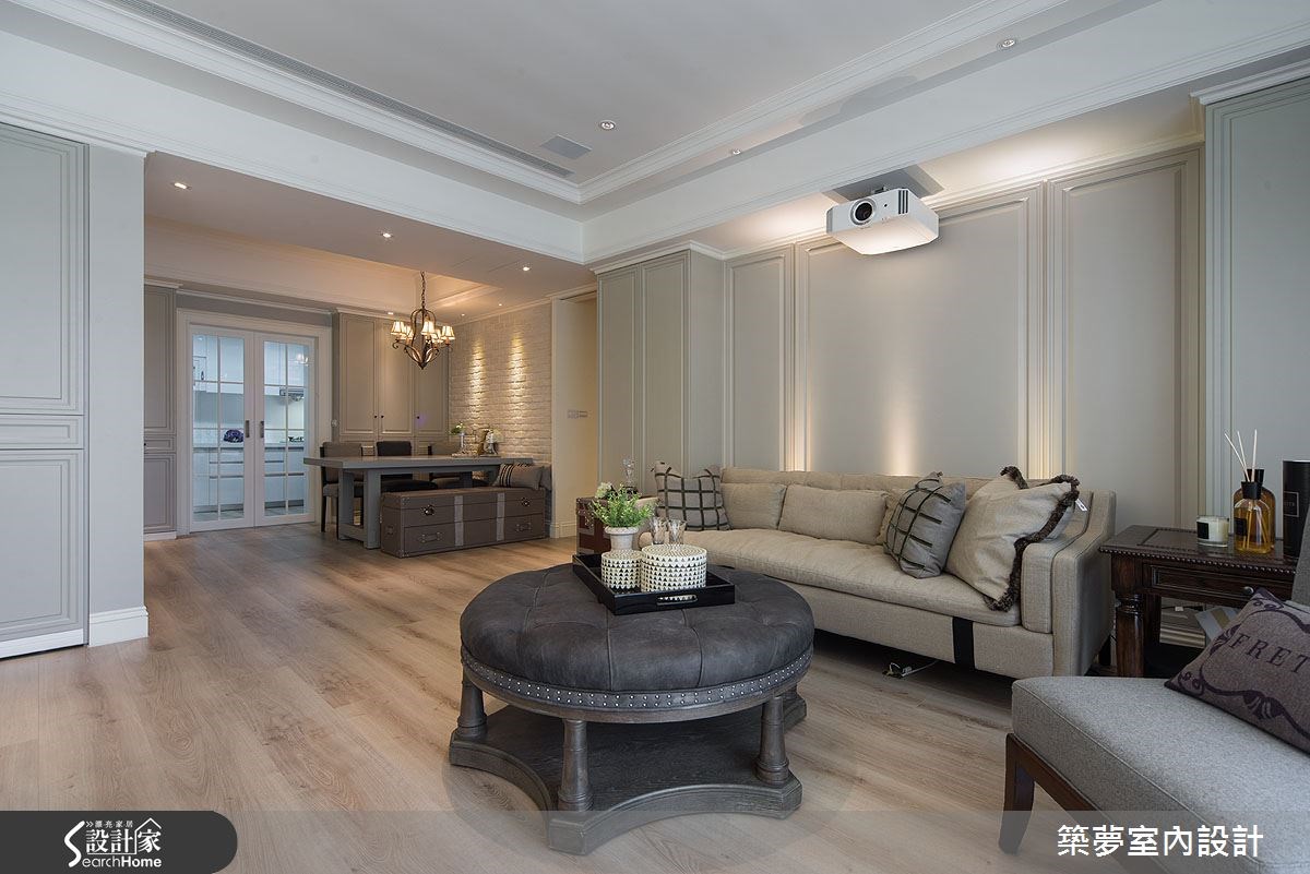 40坪老屋(16~30年)＿新古典客廳餐廳案例圖片＿築夢室內設計＿築夢_04之11