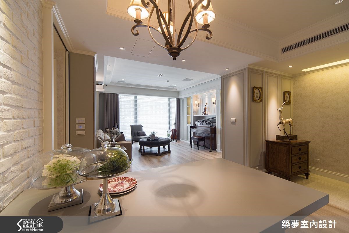 40坪老屋(16~30年)＿新古典玄關客廳餐廳案例圖片＿築夢室內設計＿築夢_04之13