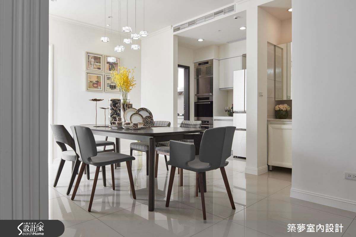 60坪新成屋(5年以下)＿新古典餐廳案例圖片＿築夢室內設計＿築夢_06之15