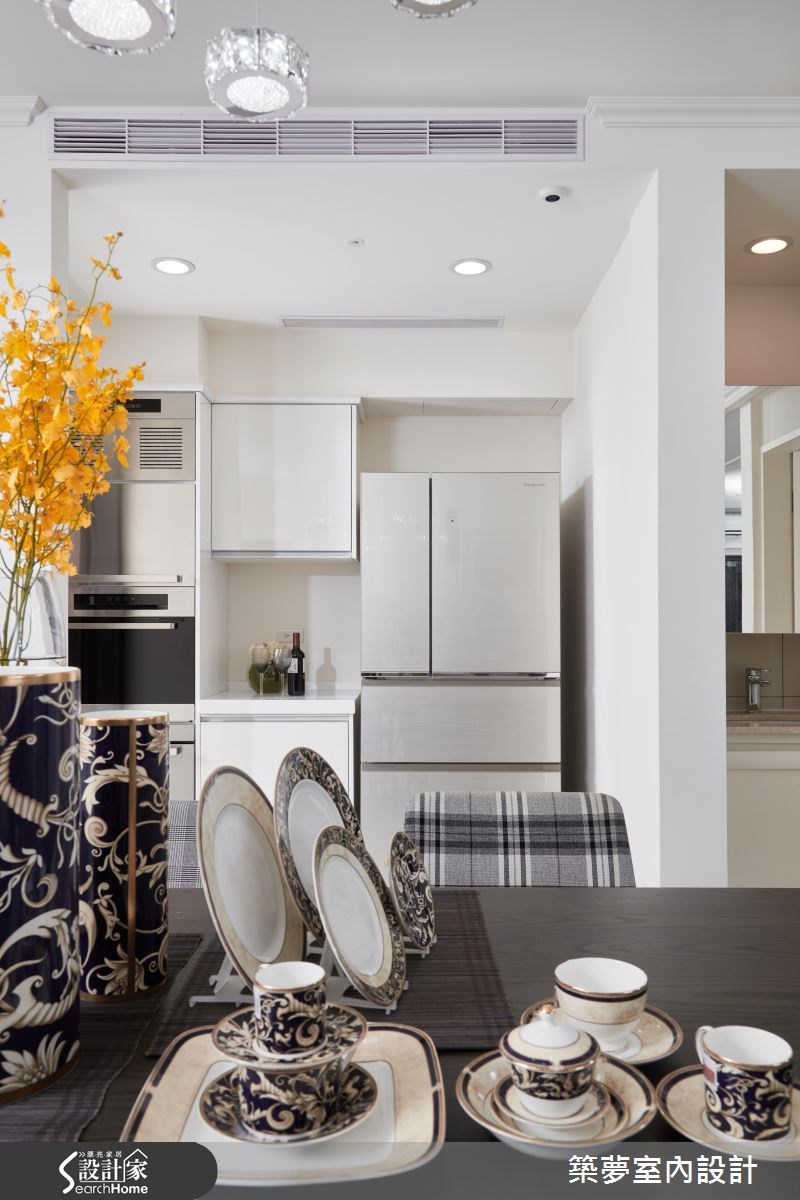 60坪新成屋(5年以下)＿新古典餐廳廚房案例圖片＿築夢室內設計＿築夢_06之16