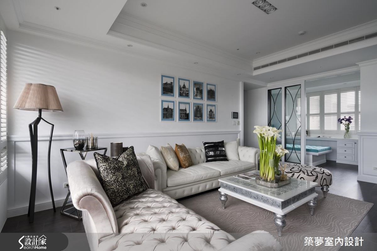 60坪新成屋(5年以下)＿新古典客廳案例圖片＿築夢室內設計＿築夢_07之4
