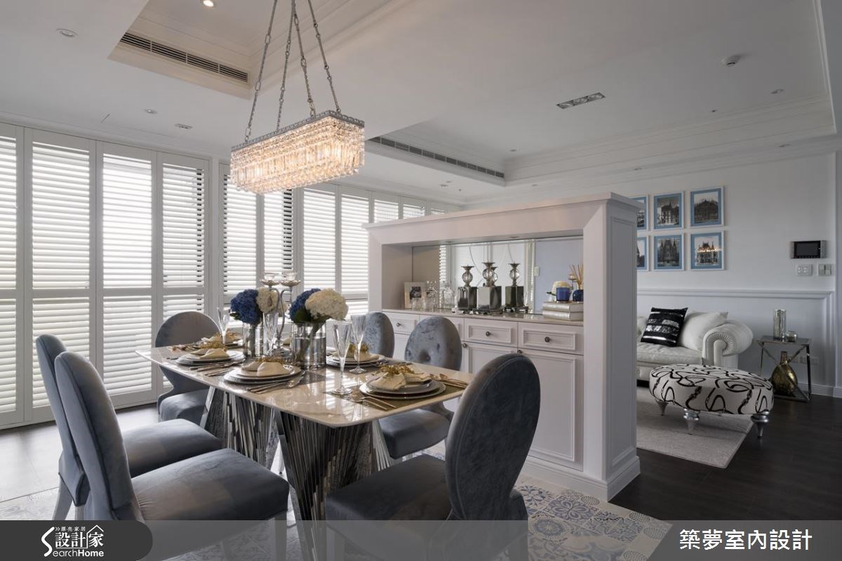60坪新成屋(5年以下)＿新古典客廳餐廳案例圖片＿築夢室內設計＿築夢_07之11