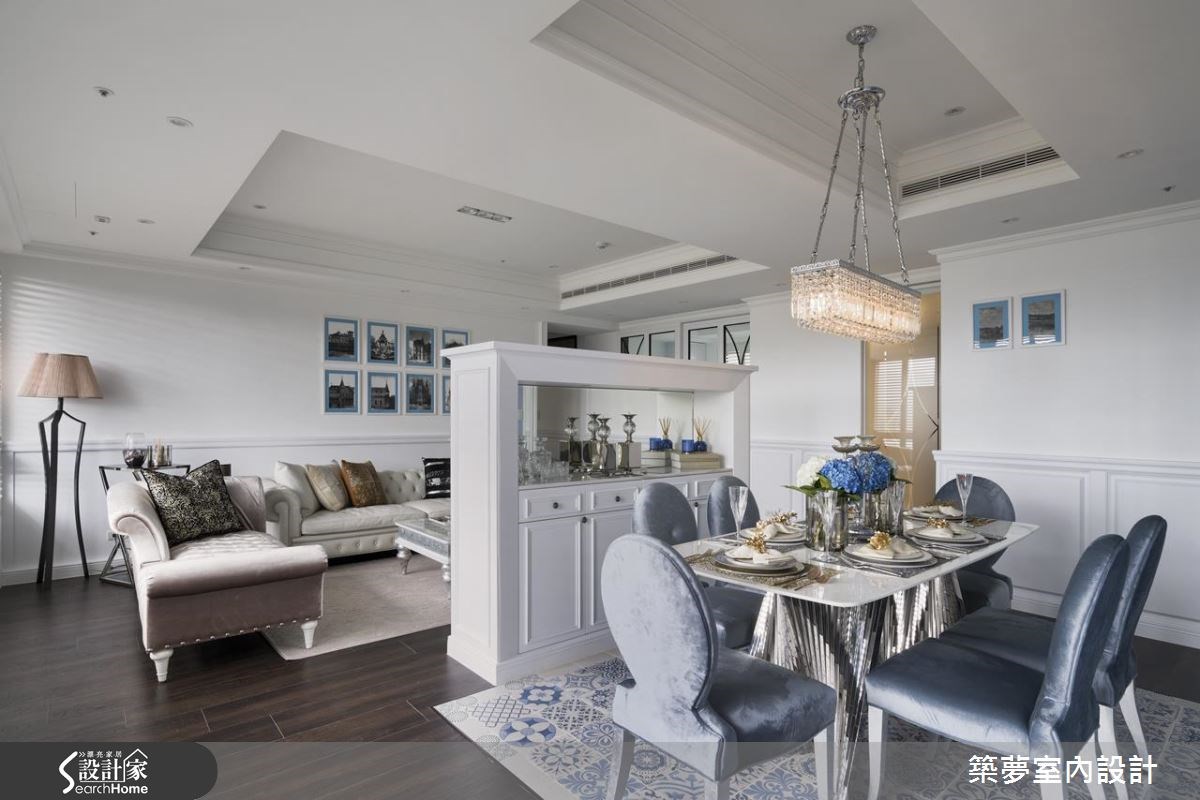 60坪新成屋(5年以下)＿新古典客廳餐廳案例圖片＿築夢室內設計＿築夢_07之12