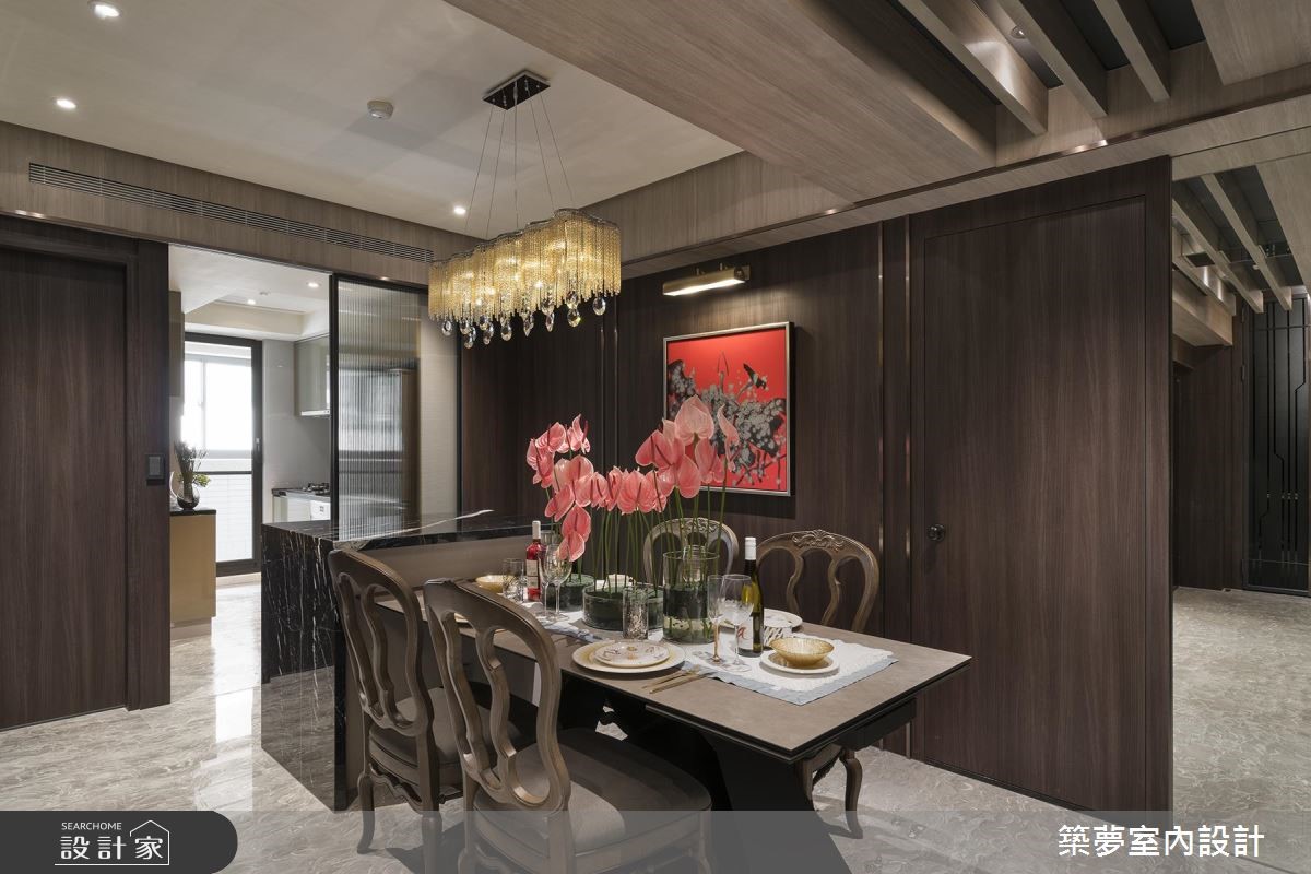 70坪新成屋(5年以下)＿新古典餐廳案例圖片＿築夢室內設計＿築夢_12之9