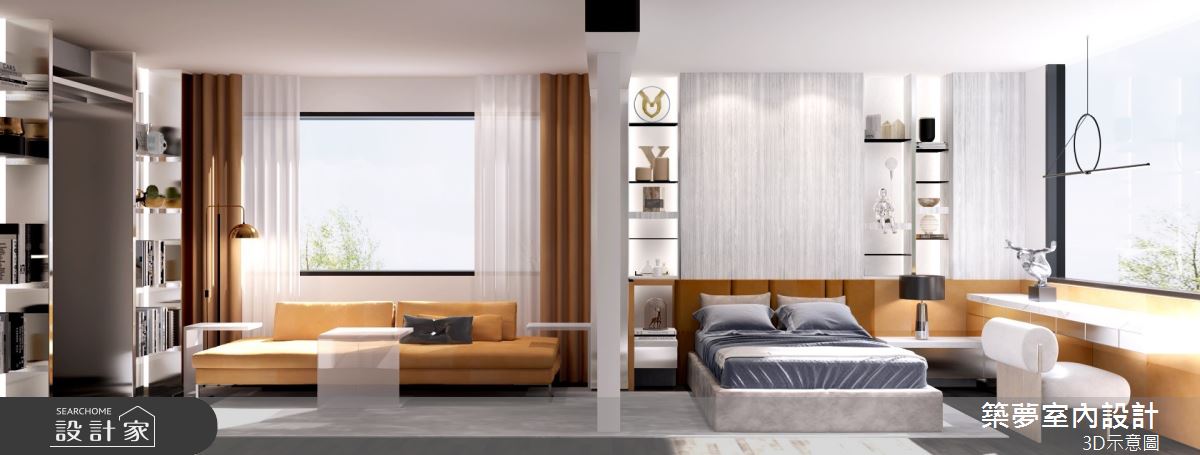 200坪中古屋(5~15年)＿奢華風臥室案例圖片＿築夢室內設計＿築夢_17之7