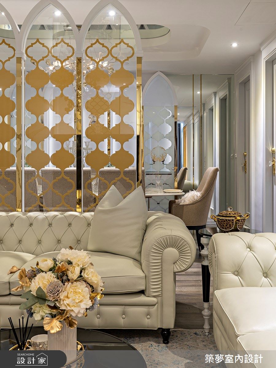 60坪老屋(31~40年)＿奢華風客廳案例圖片＿築夢室內設計＿築夢_18之10