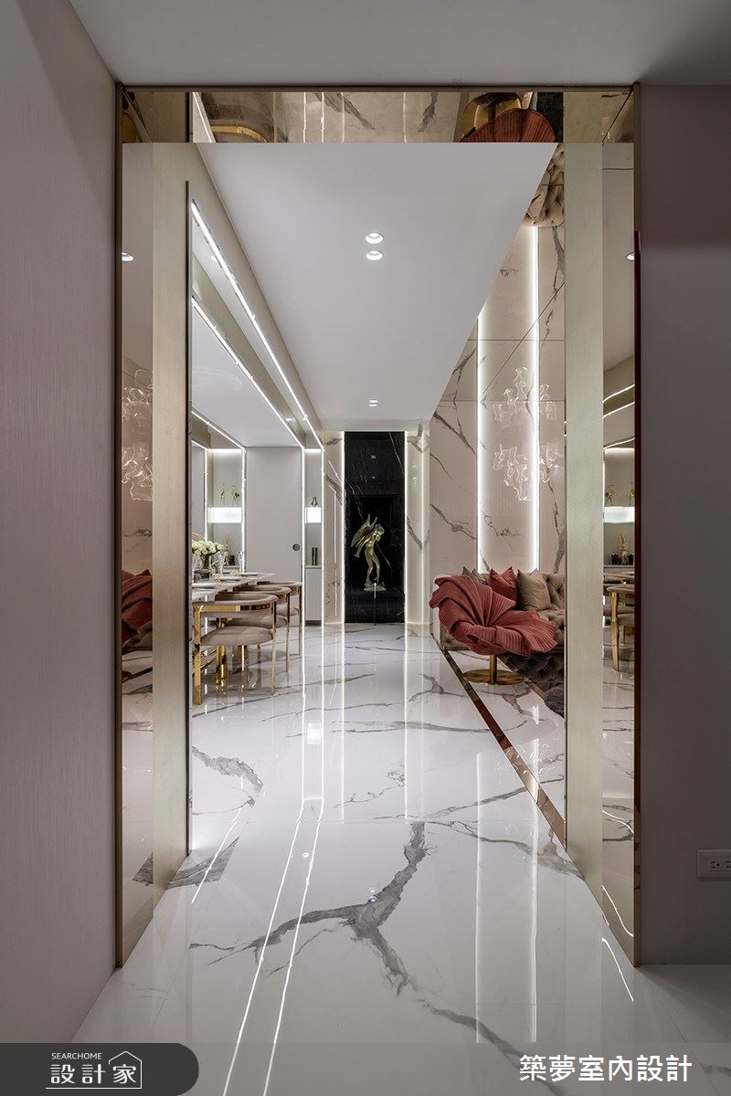 80坪新成屋(5年以下)＿奢華風走廊案例圖片＿築夢室內設計＿築夢_19之1