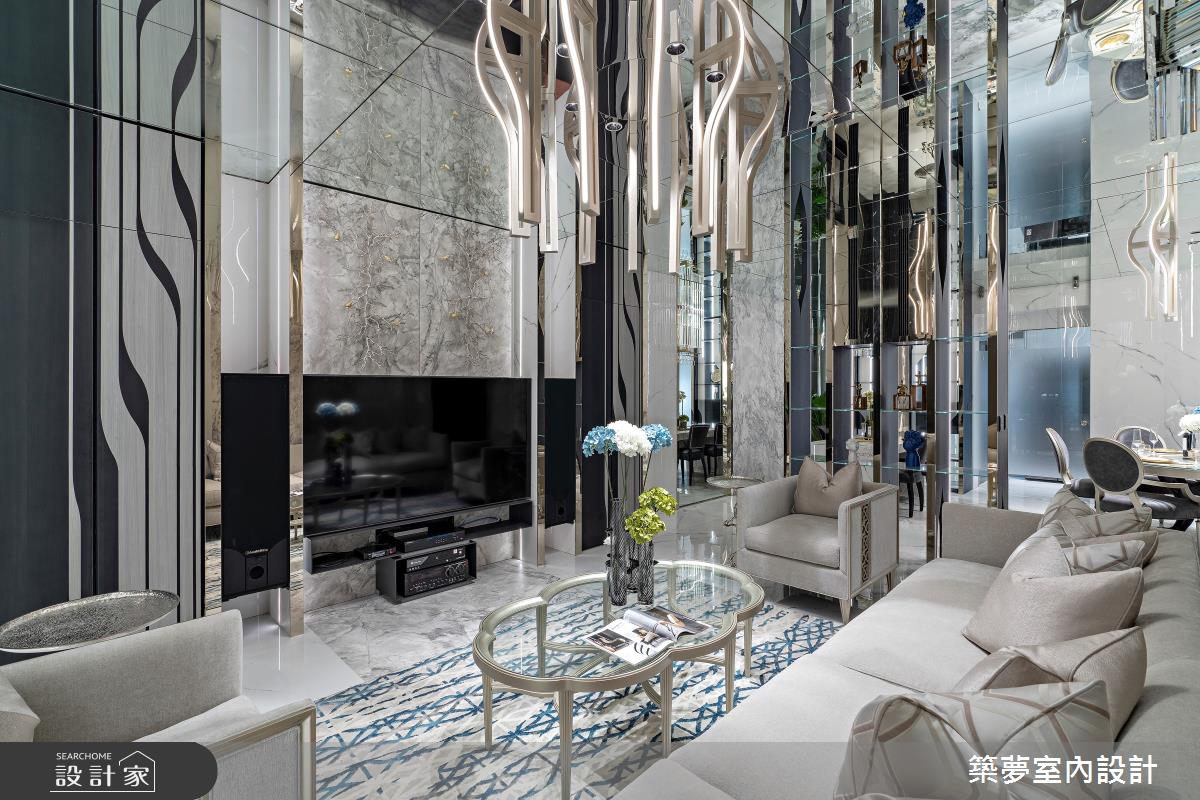 160坪新成屋(5年以下)＿奢華風客廳案例圖片＿築夢室內設計＿築夢_27之6