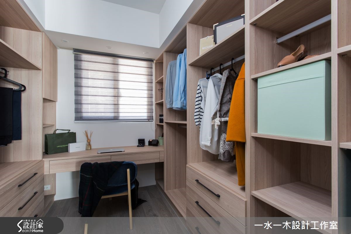 28坪新成屋(5年以下)＿簡約風更衣間案例圖片＿一水一木設計工作室＿一水一木_02之13