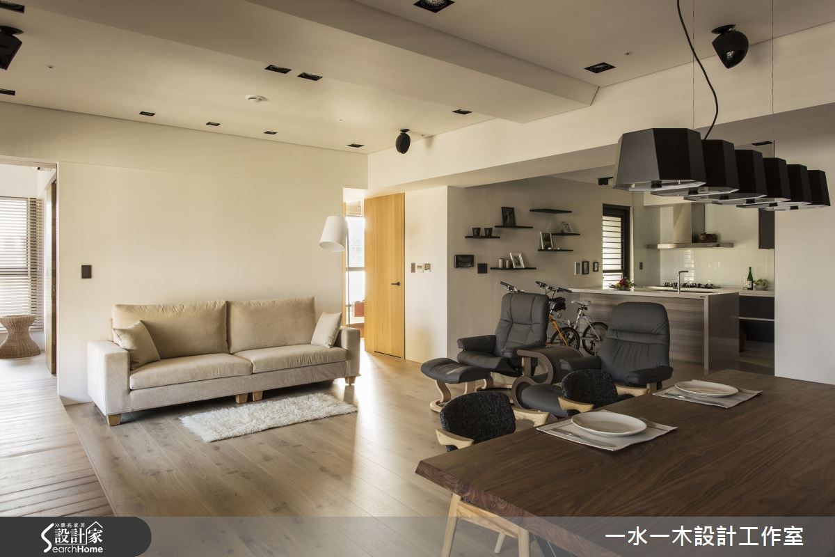 31坪新成屋(5年以下)＿休閒風客廳餐廳書房案例圖片＿一水一木設計工作室＿一水一木_03之8