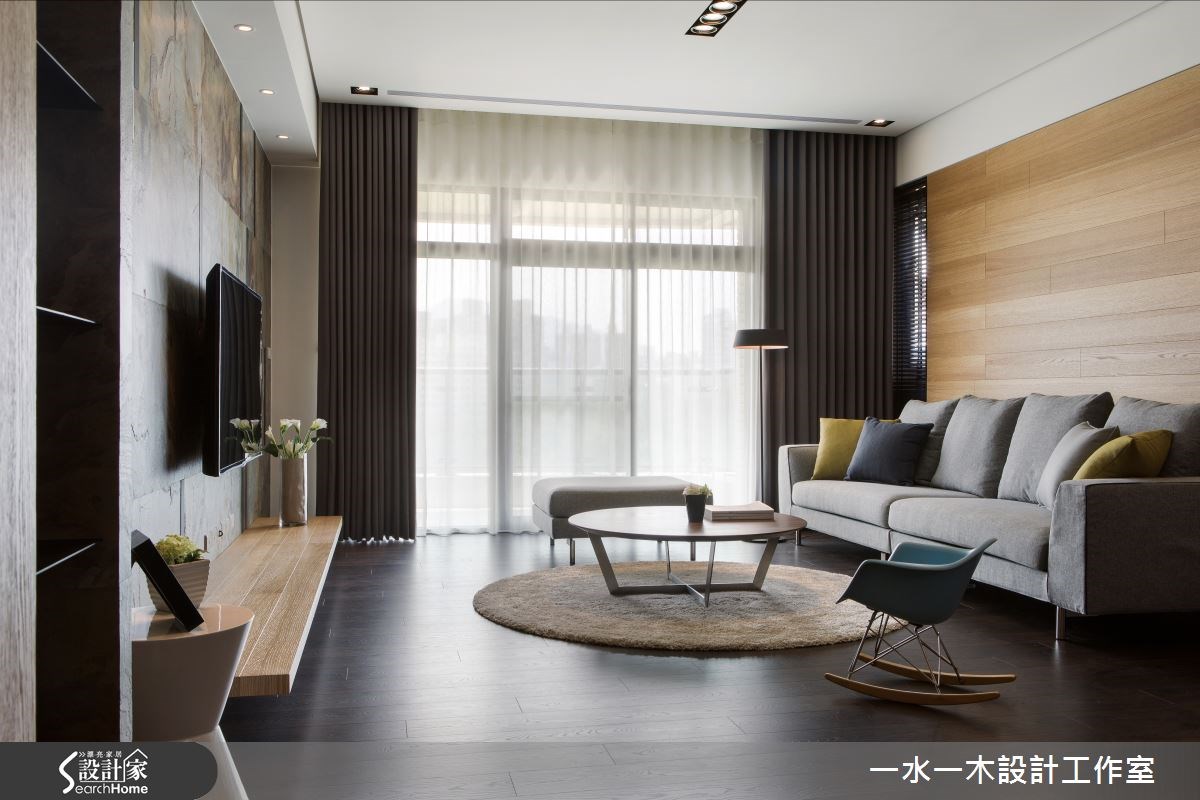44坪新成屋(5年以下)＿簡約風客廳案例圖片＿一水一木設計工作室＿一水一木_04之2