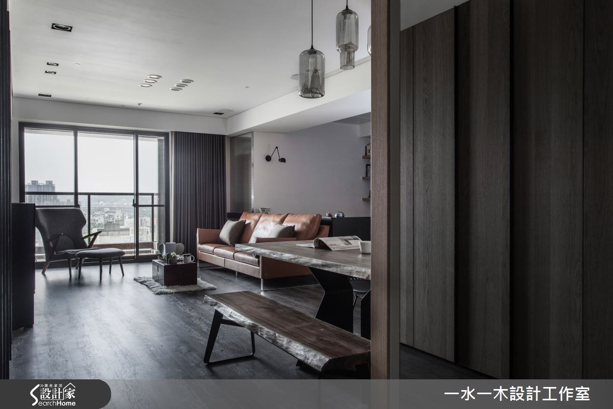 28坪新成屋(5年以下)＿工業風客廳案例圖片＿一水一木設計工作室＿一水一木_11之3