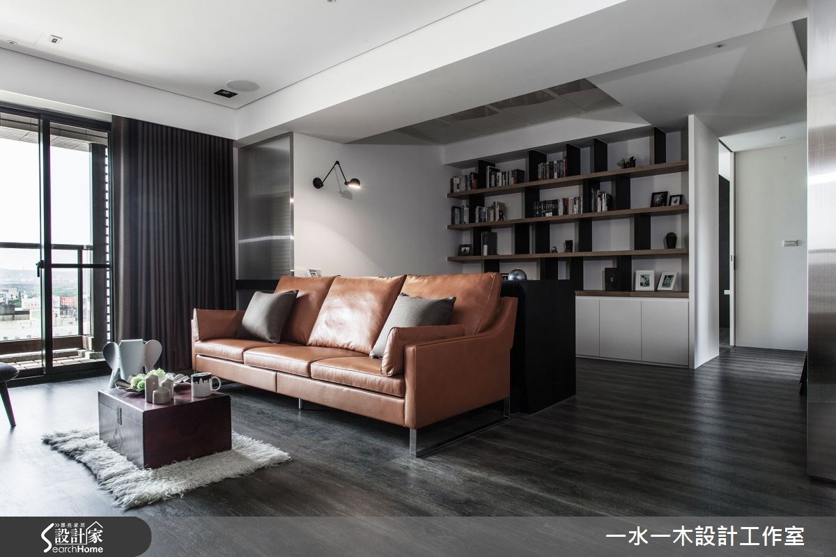 28坪新成屋(5年以下)＿工業風客廳書房案例圖片＿一水一木設計工作室＿一水一木_11之5