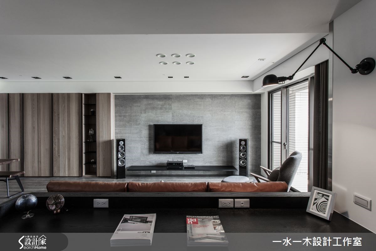 28坪新成屋(5年以下)＿工業風客廳書房案例圖片＿一水一木設計工作室＿一水一木_11之12
