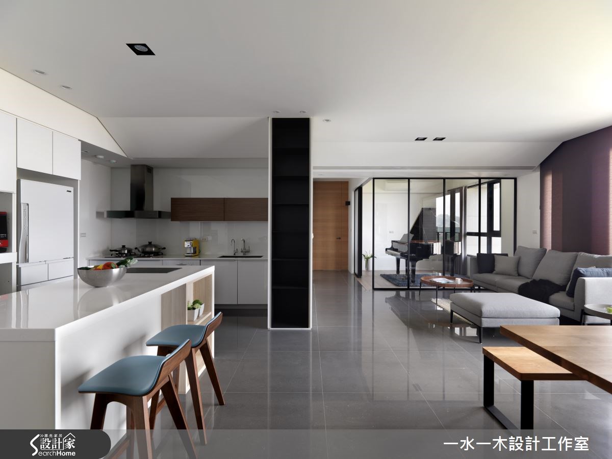 33坪新成屋(5年以下)＿北歐風客廳廚房吧檯案例圖片＿一水一木設計工作室＿一水一木_14之2