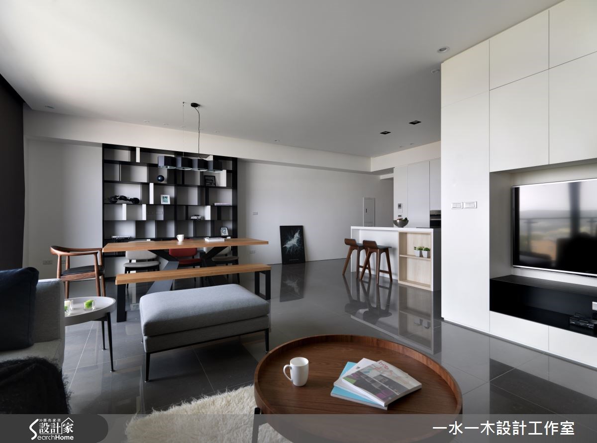 33坪新成屋(5年以下)＿北歐風客廳餐廳吧檯案例圖片＿一水一木設計工作室＿一水一木_14之3
