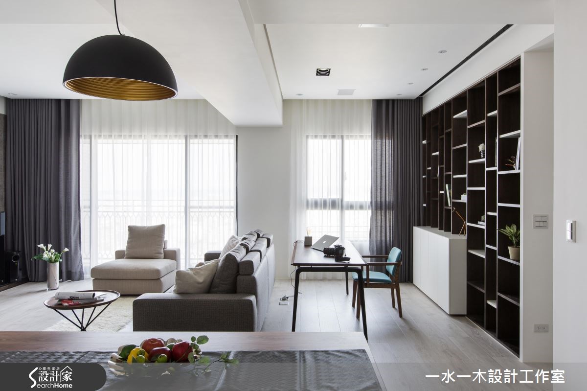 26坪新成屋(5年以下)＿現代風客廳書房案例圖片＿一水一木設計工作室＿一水一木_17之11