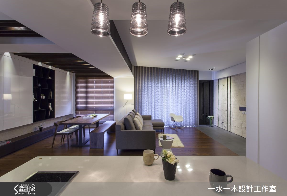 新成屋(5年以下)＿奢華風客廳吧檯書房案例圖片＿一水一木設計工作室＿一水一木_18之13