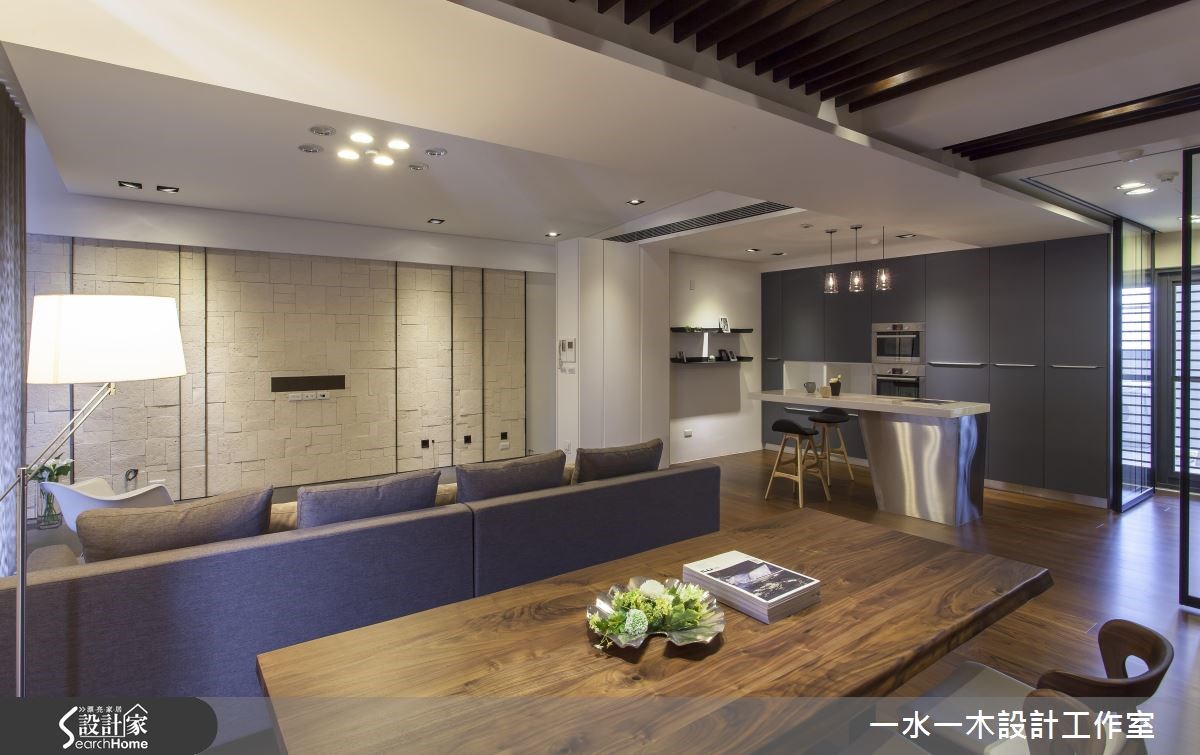 新成屋(5年以下)＿奢華風客廳廚房吧檯案例圖片＿一水一木設計工作室＿一水一木_18之16