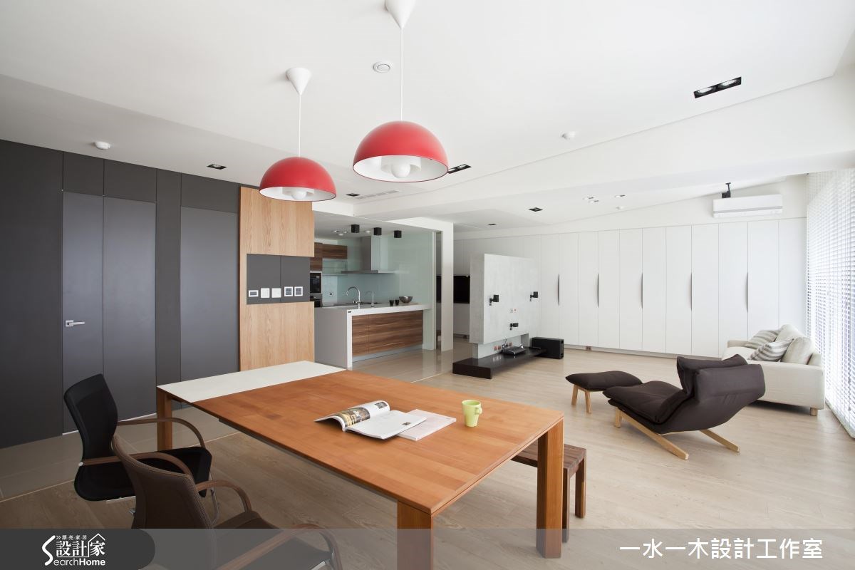 38坪新成屋(5年以下)＿北歐風客廳餐廳書房案例圖片＿一水一木設計工作室＿一水一木_23之5