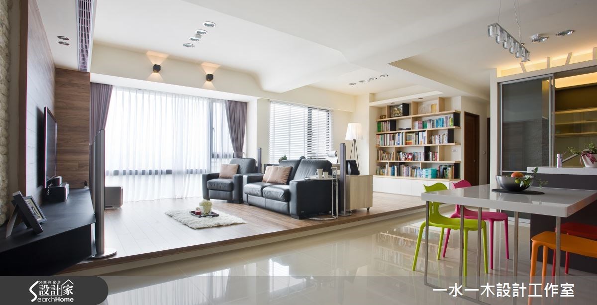34坪新成屋(5年以下)＿北歐風客廳餐廳書房案例圖片＿一水一木設計工作室＿一水一木_24之6
