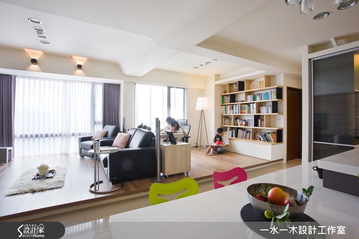 34坪新成屋(5年以下)＿北歐風客廳書房案例圖片＿一水一木設計工作室＿一水一木_24之8
