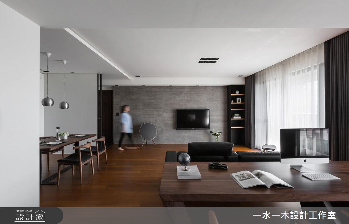 38坪新成屋(5年以下)＿奢華風客廳餐廳書房案例圖片＿一水一木設計工作室＿一水一木_28之11