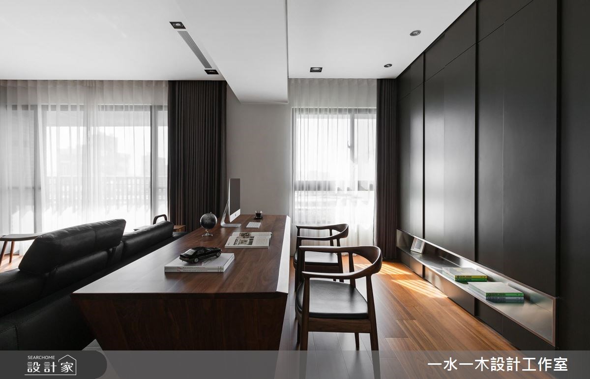 38坪新成屋(5年以下)＿奢華風書房案例圖片＿一水一木設計工作室＿一水一木_28之14