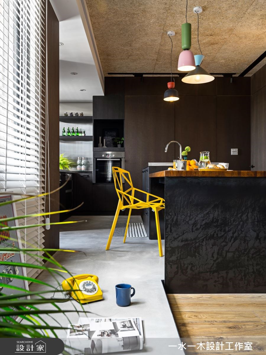 19坪新成屋(5年以下)＿工業風吧檯中島案例圖片＿一水一木設計工作室＿一水一木_30之17