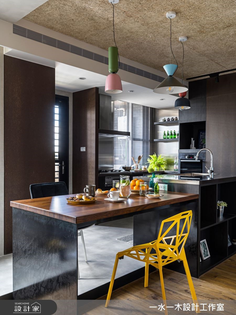 19坪新成屋(5年以下)＿工業風餐廳中島案例圖片＿一水一木設計工作室＿一水一木_30之18