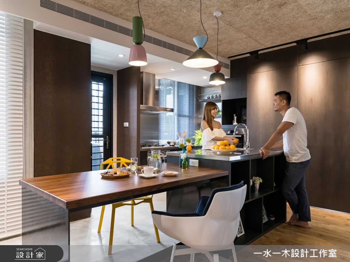 19坪新成屋(5年以下)＿工業風餐廳中島案例圖片＿一水一木設計工作室＿一水一木_30之21