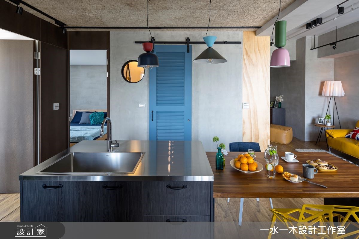 19坪新成屋(5年以下)＿工業風吧檯中島案例圖片＿一水一木設計工作室＿一水一木_30之22