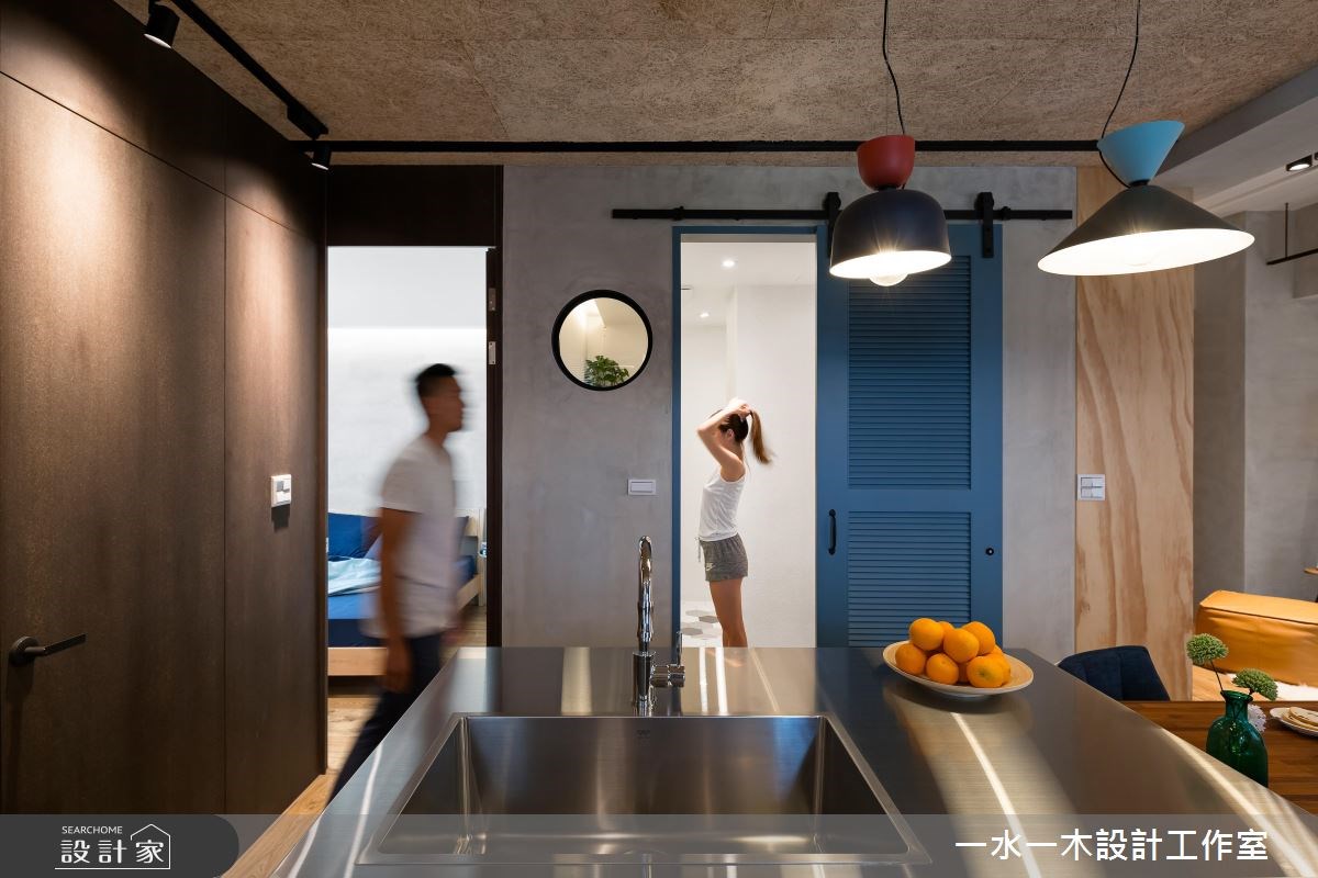 19坪新成屋(5年以下)＿工業風吧檯中島案例圖片＿一水一木設計工作室＿一水一木_30之23