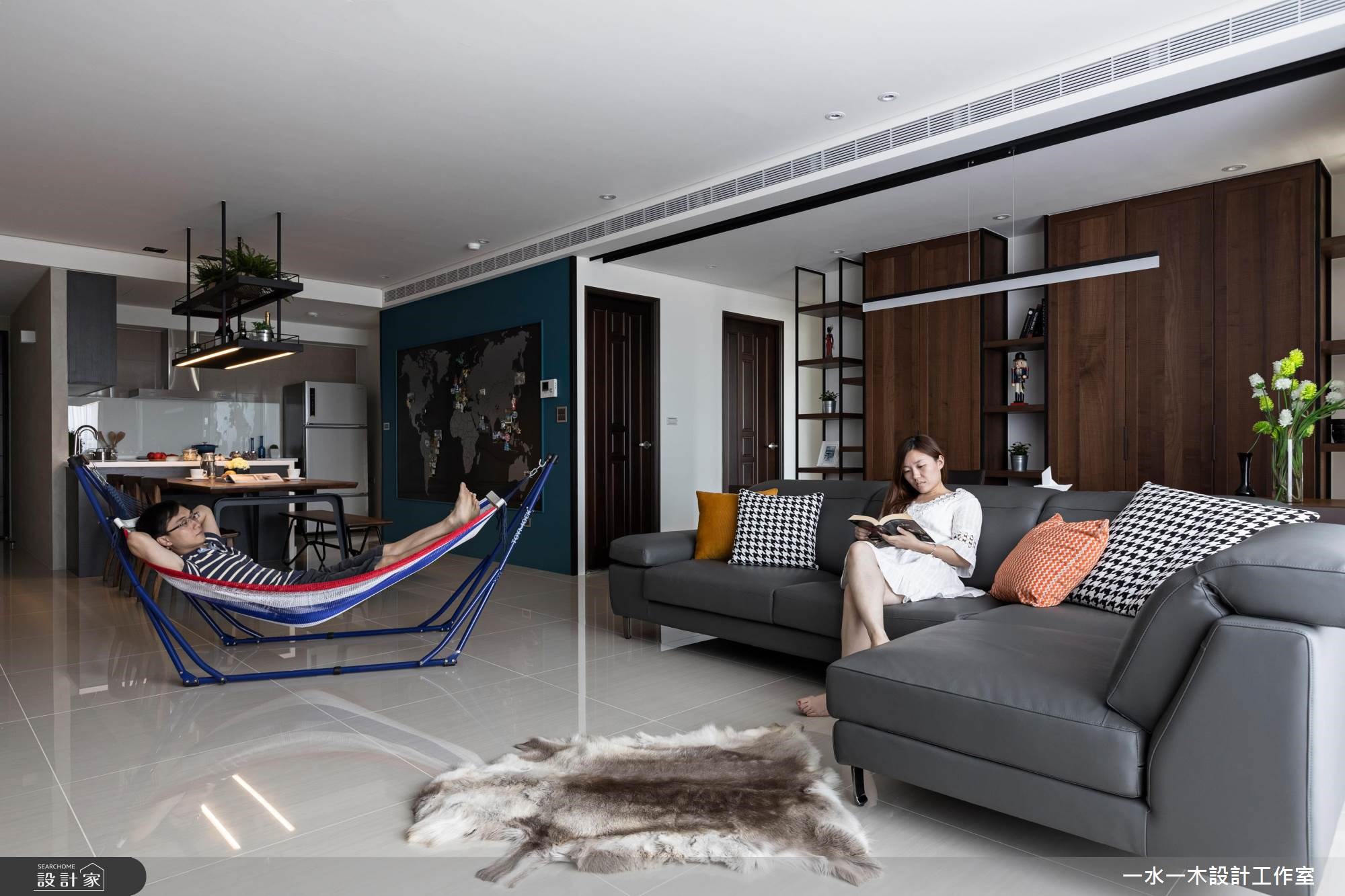 37坪新成屋(5年以下)＿混搭風客廳案例圖片＿一水一木設計工作室＿一水一木_33之12